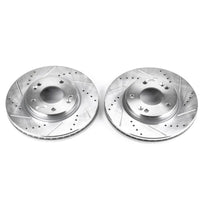 PowerStop Power Stop 01-05 Hyundai Santa Fe Front Evolution Drilled & Slotted Rotors - Pair