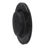 R1 Concepts R1 02-10 Saab 9-5 Rear Left Drilled & Slotted Black Brake Rotor