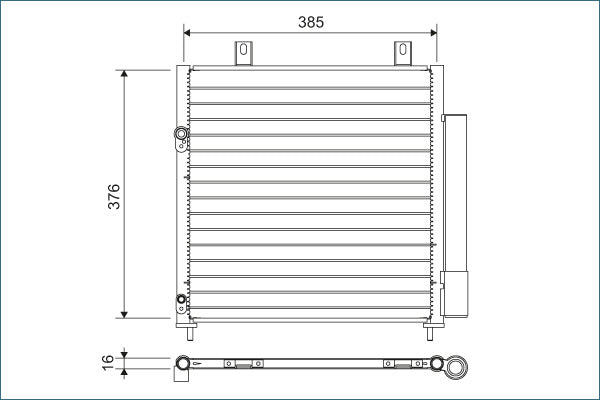 VALEO VAL822600 Air Conditioning Condenser
