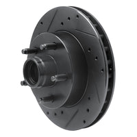R1 Concepts R1 95-97 Ford Ranger (USA/Canada) Front Left Drilled & Slotted Black Brake Rotor