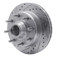 R1 Concepts R1 80-85 Ford E-250 Econoline Front Left Drilled & Slotted Silver Brake Rotor
