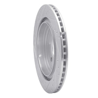 R1 Concepts R1 08-14 Cadillac CTS Rear Right Drilled & Slotted Silver Brake Rotor