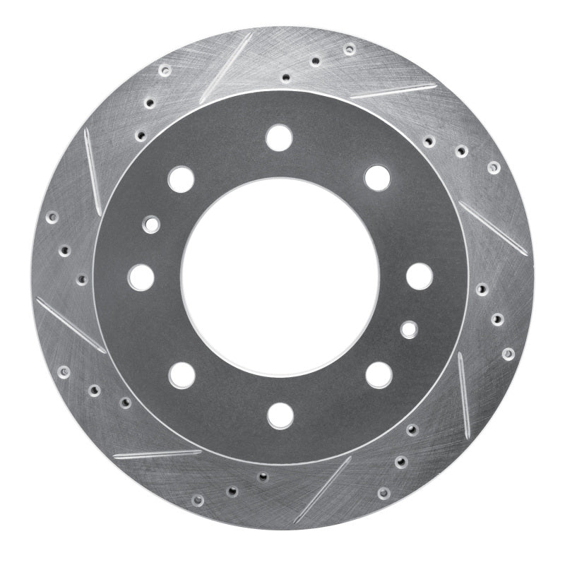 R1 Concepts R1 11-25 Chevy Silverado 2500 HD/2500 HD Classic Rear Left Drilled & Slotted Silver Brake Rotor