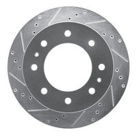 R1 Concepts R1 11-25 Chevy Silverado 2500 HD/2500 HD Classic Rear Left Drilled & Slotted Silver Brake Rotor