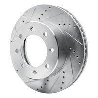 R1 Concepts R1 09-25 Dodge Ram 3500 Front Left Drilled & Slotted Silver Brake Rotor