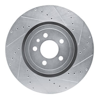 R1 Concepts R1 14-23 Dodge Charger Front Right Drilled & Slotted Silver Brake Rotor