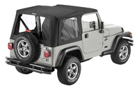 Bestop 03-06 Jeep Wrangler TJ Replace A-Top (Blk Diamond Sailcloth Clear Windows No Door Skins )