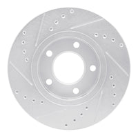 R1 Concepts R1 01-07 Chrysler Voyager Front Right Drilled & Slotted Silver Brake Rotor