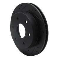 R1 Concepts R1 1988-1991 Chevrolet K1500 Front Left Drilled & Slotted Black Brake Rotor
