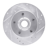 R1 Concepts R1 1982-1995 Buick Regal Front Right Drilled & Slotted Silver Brake Rotor