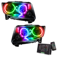 ORACLE Lighting Oracle 11-13 Jeep Grand Cherokee SMD HL (Non-HID) - Chrome - ColorSHIFT w/ 2.0 Controller