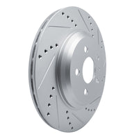 R1 Concepts R1 17-25 Tesla Model 3 Rear Right Drilled & Slotted Silver Brake Rotor