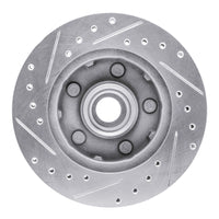 R1 Concepts R1 1983-1997 Ford AEROSTAR Front Right Drilled & Slotted Silver Brake Rotor