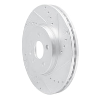 R1 Concepts R1 13-22 Buick Encore Front Right Drilled & Slotted Silver Brake Rotor