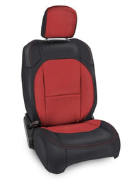 PRP Seats PRP 2018+ Jeep Wrangler JLU/4 Door/ Jeep Gladiator JT/ Rubicon Front Seat Covers (Pair) - Black/Red