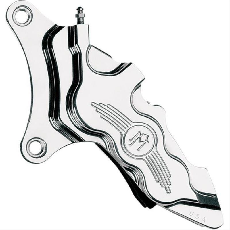Performance Machine Front 6 Piston Diff Bore Caliper - Chrome