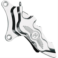 Performance Machine Front 6 Piston Diff Bore Caliper - Chrome