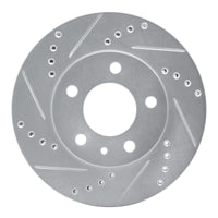 R1 Concepts R1 82-90 Volvo 760 Series Front Left Drilled & Slotted Silver Brake Rotor