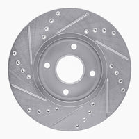 R1 Concepts R1 14-23 Ford Fiesta (USA/Canada) Front Right Drilled & Slotted Silver Brake Rotor