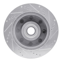 R1 Concepts R1 99-02 Ford F-350 Super Duty 2WD Front Left Drilled & Slotted Silver Brake Rotor