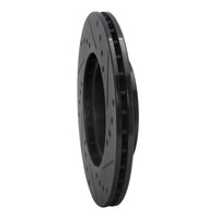 R1 Concepts R1 84-87 Audi 4000 Quattro Front Left Drilled & Slotted Black Brake Rotor