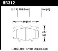 Hawk Performance Hawk LTS Street Brake Pads