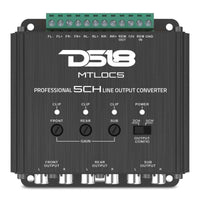 DS18 5-Chnl Speaker Emulator Remote Out Level Matching Controls LED Clip Indicator Hi/Low Converters