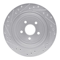 R1 Concepts R1 89-95 Chrysler Daytona Rear Right Drilled & Slotted Silver Brake Rotor
