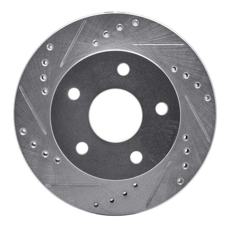 R1 Concepts R1 90-97 Ford AEROSTAR Left Front Drilled & Slotted Silver Brake Rotor