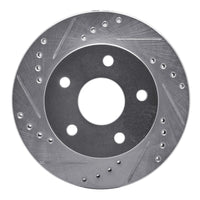 R1 Concepts R1 90-97 Ford AEROSTAR Left Front Drilled & Slotted Silver Brake Rotor