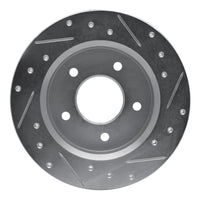 R1 Concepts R1 84-88 Pontiac 6000 Rear Left Drilled & Slotted Silver Brake Rotor