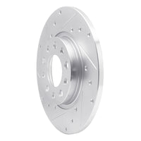 R1 Concepts R1 14-22 Chrysler 200 Rear Left Drilled & Slotted Silver Brake Rotor