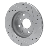 R1 Concepts R1 88-92 Daihatsu CHARADE Front Left Drilled & Slotted Silver Brake Rotor