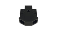 Vibrant Billet Aluminum Y-Block Fitting with 1/8in NPT Port -8AN x Dual -8AN ORB