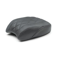 Mustang Motorcycle Mustang 18-21 Harley Street Bob Wide Tripper Passenger Seat Diamond Stitch - Black