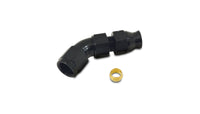Vibrant 45 Degree 3/8in Tube to Female 6AN Adapter