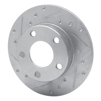 R1 Concepts R1 96-05 Audi A4 Quattro Rear Left Drilled & Slotted Silver Brake Rotor