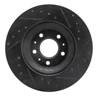 R1 Concepts R1 04-08 Cadillac CTS Front Left Drilled & Slotted Black Brake Rotor