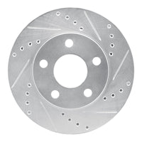 R1 Concepts R1 87-90 Chrysler Town & Country Front Right Drilled & Slotted Silver Brake Rotor