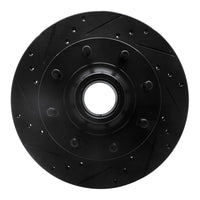 R1 Concepts R1 1994-1999 Dodge Ram 2500 Front Left Drilled & Slotted Black Brake Rotor