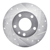 R1 Concepts R1 76-76 BMW 530I Front Right Drilled & Slotted Silver Brake Rotor
