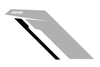 APR Sideburn Stickers - Silver APR/Black Stripe (Pair)