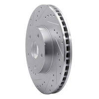 R1 Concepts R1 92-97 Subaru SVX Front Left Drilled & Slotted Silver Brake Rotor