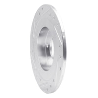 R1 Concepts R1 90-03 Ford Escort Rear Right Drilled & Slotted Silver Brake Rotor