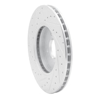 R1 Concepts R1 02-04 Ford Focus Front Right Drilled & Slotted Silver Brake Rotor