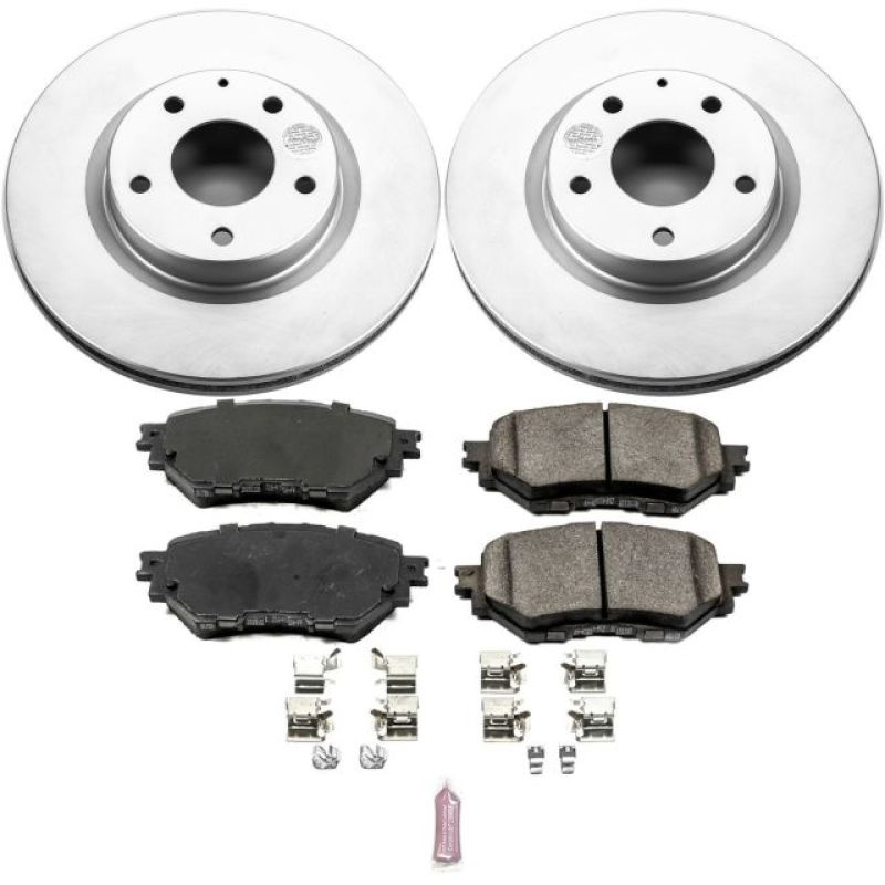 PowerStop Power Stop 17-18 Mazda 3 Front Z17 Evolution Geomet Coated Brake Kit