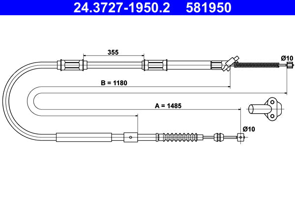 BOSCH 1987482783 Parking Brake Cable Pull