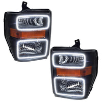 ORACLE Lighting Oracle 08-10 Ford F250/350 LED HL - Black - ColorSHIFT w/o Controller
