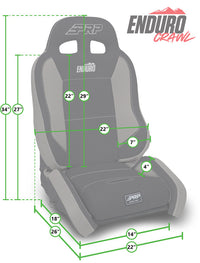 PRP Seats PRP 03-06 Jeep Wrangler TJ Enduro Elite Suspension Seat Crawl Edition - Black (Pair)