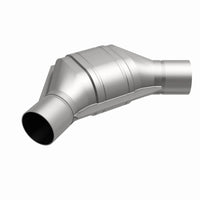 MagnaFlow Universal Catalytic Converter 2.25 inch Angled O/O PC2 Front